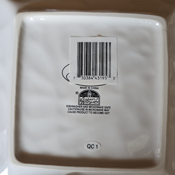 New Susan Winget butterfly floral "Plant your wishes"Herb Pot And Accessory tray - Picture 8 of 9